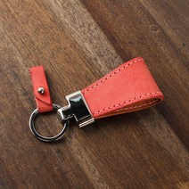 일로레더 통가죽 키링 키홀더만들기 가죽공예키트 DIY 학교수업재료 공예반제품 바느질공예 (이니셜각인포함), 올모, 본(베이지)