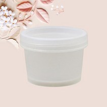 화장품 케이스 크림 항아리 스트레이트 버킷 마스크 내부 뚜껑 원형 플라스틱 PP 페이셜 휴대용 페이스 서브, 196.200g - Transparent-30pcs