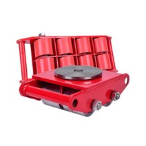 운반 도비 대차 바퀴 회전식 가축 화물 중량물 롤러, 상세이페이지 참고, 8T - 고무 바퀴 6개