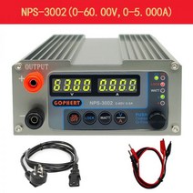 GOPHERT Gehui NPS-1601 DC 파워서플라이 직류 전원공급장치 조절 가능 30V60V5A10A 휴대폰 노트북 수리, 옵션-02.국제 버전(AC110/220V), 옵션-05.NPS-3002(60V5A) 송신