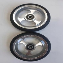 노인전동차 전동휠체어 장애인 전동차 한 쌍 수동 스포츠 휠체어 4 인치 앞 바퀴, a pair sliver
