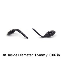 낚싯대 가이드 5 10pcs로드 빌딩 수리 키트 1.5 6.8mm 스테인레스 스틸 민물 바닷물 낚시 도구 세라믹 링 아이, 5개, 01 Size3 1.5mm 0.06in
