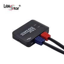 LANstar 2포트 HDMI KVM 스위치 케이블 일체형 4K 30Hz LS-HD22U, 1