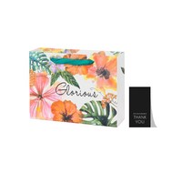 27리빙 선물 쇼핑백 10p+감사 스티커 10p, 중, 01.Gloruous 빈티지 숲