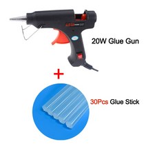 글루 건 소형 미니 20W 핫멜트 접착제 총 7MM 투명 스틱 미니 미국/EU 전기 열 온도 복구 도구 특별 세트, 06 Set 6_01 미국