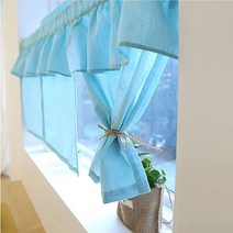 화사한 조각 쁘띠 바란스커튼 (3color) 주방창 가리개