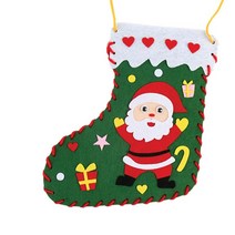 DIY 크리스마스 펠트 양말 산타, 트리