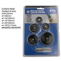 체인 금속 HSS High Speed Steel Circular Saw Blades Extension Rod Mandrel For Metal Dremel Rotary Too, 01 6pcs