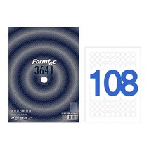 폼텍 LQ-3101 바코드용 라벨 (60단 20매), 폼텍 라벨 용지, 분류용 LQ-3641 (108단)