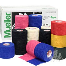 LIGHT WEIGHT 엘라스틱 뮬러 티어 라이트 5cm (2인치) 볼링테이프 리프팅 스포츠테잎, 엘라스틱 뮬러 티어 라이트 (핑크)