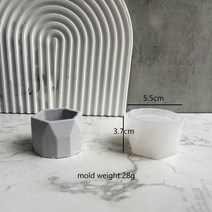 소형 시멘트 석고 화분 빈티지 대리석 인테리어 분갈이 사각 테라조 원통형, Mold-D