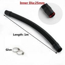 가정용호스 내열실리콘호스 베란다 수도 거치대 분사기 1PC 2025324050mm I.D 플라스틱 수족관 내구성 골판지 파이프 물고기 입구 출구 공동 호스 물 펌프 공급, 25mm X 1m