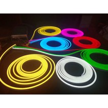 led네온플렉시블, 백색6x12mm)/5M/DC12V  2.5cm컽