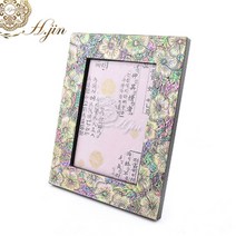 [바보사랑] H.jin 나전칠기 자개 사진 액자 (꽃 학), 옵션:학