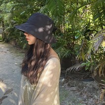 다나 바스락 여성 와이어 벙거지 보넷 리본 턱끈 버킷햇