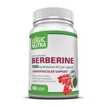 Logic Nutra 베르베린 500 mg 60 베지캡슐, 1개, 60정