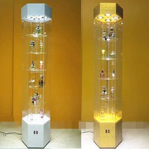 아크릴 피규어장 선반 디스플레이 쇼케이스 진열장, 1.6미터 + 파란색