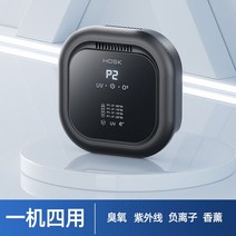가정용 탈취기 음이온 오존발생기 공 청정기 냄새제거 공기 정화 청정 탈취제, 블랙