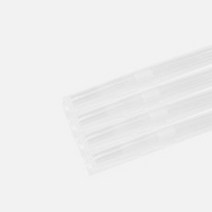 주름빨대 7mm 25cm 500개 개별포장, 투명