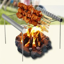 미니전기화로 냄새잡는불판 전참시고기불판새로운 도착 미니 포켓 바베큐 그릴 휴대용 스틸, type3-6pcs