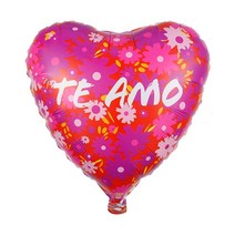 지구본 5/10pcs 18inch TE AMO Spanish 나는 호일 풍선 하트 모양 헬륨 에어 글로브 발렌타인 데이 웨딩 장, 43 style43_02 10pcs_01 18 인치
