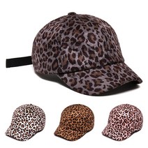 호피 스웨이드 숏챙 볼캡 숏캡