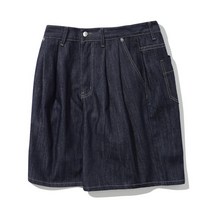 TRILLION 레인 슬럽 투턱 버뮤다 데님 쇼츠 (INDIGO) RAIN SLUB WASHING BURMUDA DENIM SHORTS