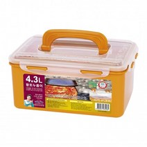 황토절임이 4.3L 김치통 담근통 절임 밀폐용기