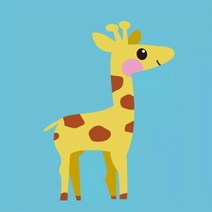 코팅블루 400종 정품 명화그리기 유화액자 그림풀세트, A-25.키다리기린