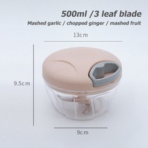파운터반죽기 수동 고기 Mincer 그라인더 핸드 헬드 푸드 프로세서 쵸퍼 소시지 필러 파스타 메이커 홈 주방 조리 도구, [17] Pink