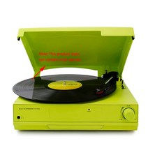 비닐 레코드 플레이어 현대 축음기 오디오 거실 홈 LP 빈티지 플레이어와 블루투스 내장 스피커, 01 Fluorescent