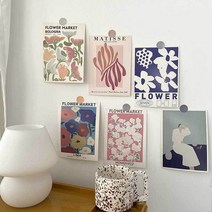 북유럽 DIY 인테리어 장식용 종이 엽서 6P 세트 벽 장식 집 방 꾸미기 카드 소품 홈 데코 4종, B타입(6장)
