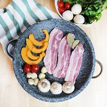 천연 곱돌 구이용 돌판 100% 국산 곱창 소고기 삼겹살 불판, 곱돌 볼록 구멍 돌구이판 32cm