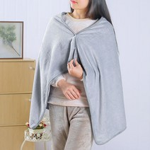 똑딱이단추 극세사 망토 담요(70x130cm) 케이프담요