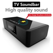 tv사운드바추천 tv스피커 사운드바 돌비애트모스 블루투스 홈시어터 홈씨어터 티비 가성비 20w high power wireless bluetooth speaker for tv, 검은색
