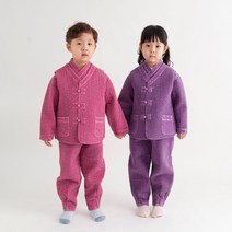 [10157] 아동 누비 3피스 유아동한복 유치원등복 아동법복 어린이집등복 패밀리룩 지장사