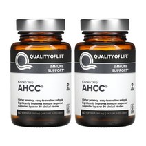 키노코 프로 AHCC 300mg 표고버섯균사체 소프트젤 60정 2개 세트