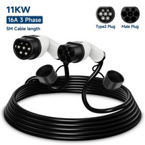 전기차충전기설치 가정용전기차충전기 완속충전기 케이블 전기 자동차 충전기 EV 충전, 3.16A 3 phase