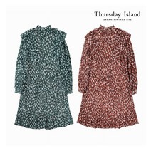[국내정식매장] 써스데이아일랜드 원피스 [Thursday Island] 여성 프릴 디테일 티어드 원피스(T206MOP147W)