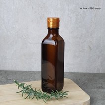 갈색 사각 참기름병 180ml 유리오일병 기름병 오일통