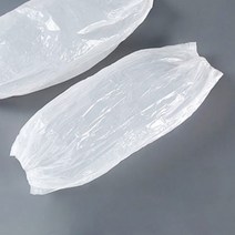 일회용 방수 비닐 팔토시 미용 덧소매 도배 작업용 오염방지 화이트 100P