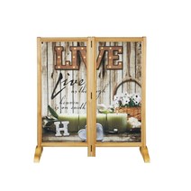 인테리어 파티션 칸막이 이동식 원목접이식파티션 칸막이, 02)라이브, 오크