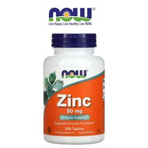 Now Foods 나우 푸드 아연 50mg 250정 Zinc 징크