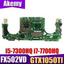 FX502VD GTX1050TI GPU i5-7300HQ i7-7700HQ CPU 8GB RAM 노트북 ASUS FX502V FX502VD FX502VE FX502VM 메인, GTX1050-2G I5-7300H