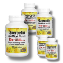 퀘르세틴 내추럴 팩터스 리포미셀 매트릭스 액상 소프트젤, 1개, 30정