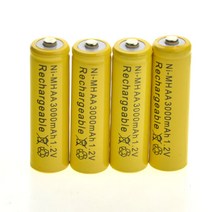 무선전화기 유뮤선전화기 레트로 1-10pcs 1.2v AA 충전식 배터리 NiMH 3000mAh 2A 니켈 수소 Batteria 정원, 02 4pcs