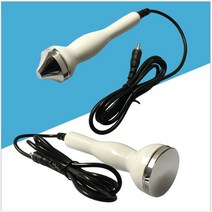 피부관리기 홈케어 리프팅 쿨링마사지기 클린징 얼굴 눈 초음파 프로브 팁 프로브 플랫 마사지 헤드 초음파 미용 기기 628 페이셜 액세서리 1hmz, 2개의 프로브