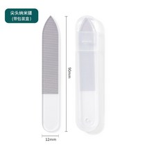 젤네일도구 샌딩바 나노 유리 손톱줄 폴리싱 스틱 큐티클니퍼 네일케어 형 선명한 갑 2536829514, 나노 유리 선명한 갑 풋 -(뾰족함
