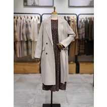 써스데이아일랜드 T228ACT532W 세미루즈핏 핸드메이드 더블코트(1306227)