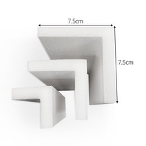 코너각대 ㄱ자스티로폼 완충재 가로세로 7.5cm 길이 30cm 60cm 90cm 10T15T20T 50개, 900mm, 10T